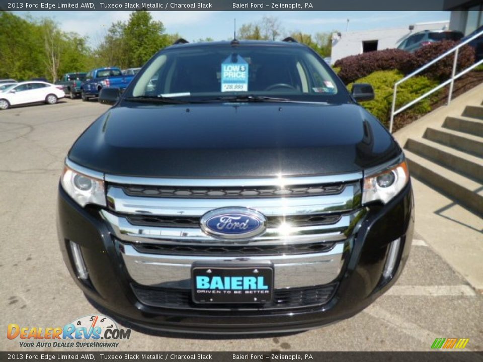 2013 Ford Edge Limited AWD Tuxedo Black Metallic / Charcoal Black Photo #3