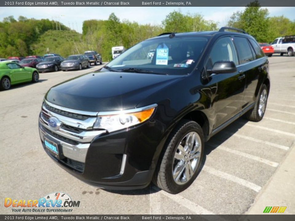 2013 Ford Edge Limited AWD Tuxedo Black Metallic / Charcoal Black Photo #4