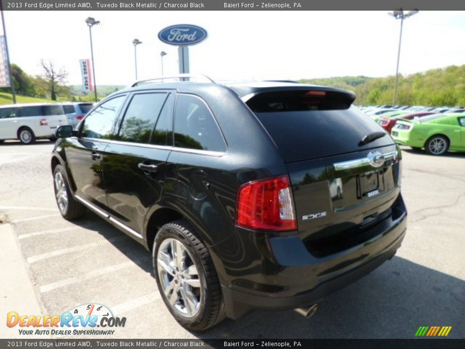 2013 Ford Edge Limited AWD Tuxedo Black Metallic / Charcoal Black Photo #5