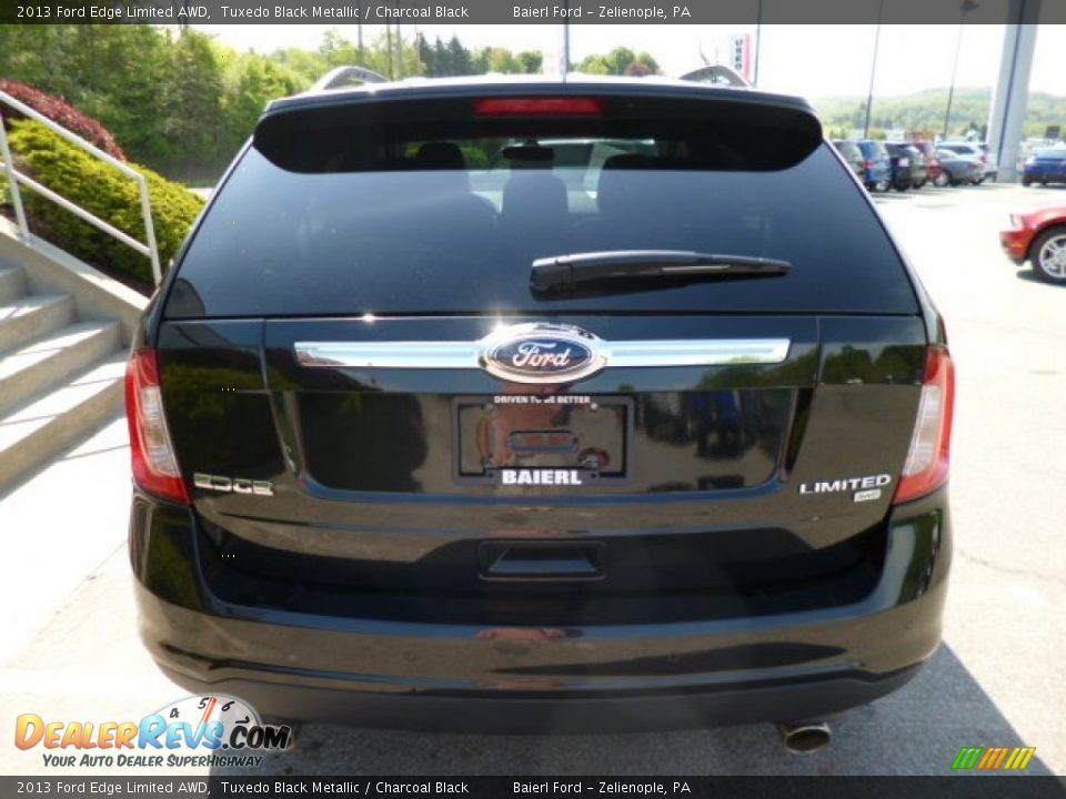 2013 Ford Edge Limited AWD Tuxedo Black Metallic / Charcoal Black Photo #6