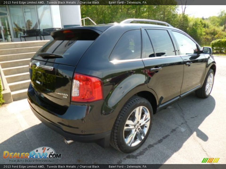 2013 Ford Edge Limited AWD Tuxedo Black Metallic / Charcoal Black Photo #7