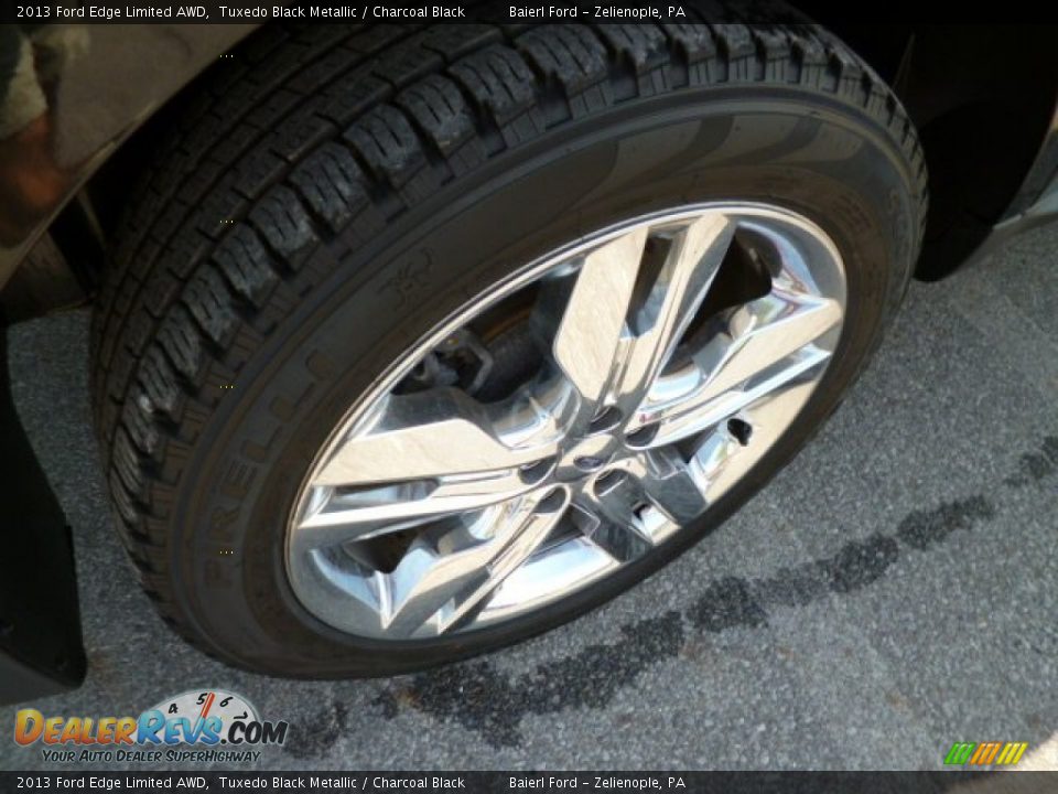 2013 Ford Edge Limited AWD Tuxedo Black Metallic / Charcoal Black Photo #8