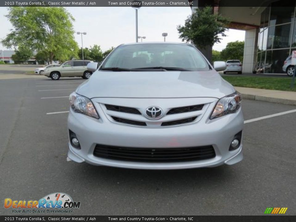 2013 Toyota Corolla S Classic Silver Metallic / Ash Photo #2