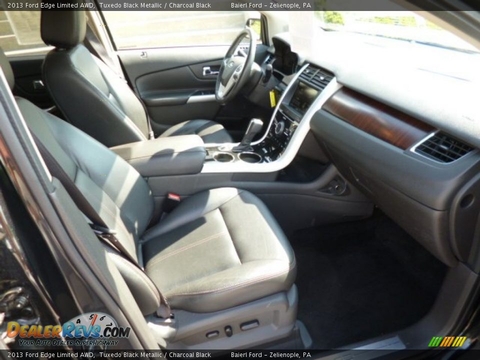 2013 Ford Edge Limited AWD Tuxedo Black Metallic / Charcoal Black Photo #9