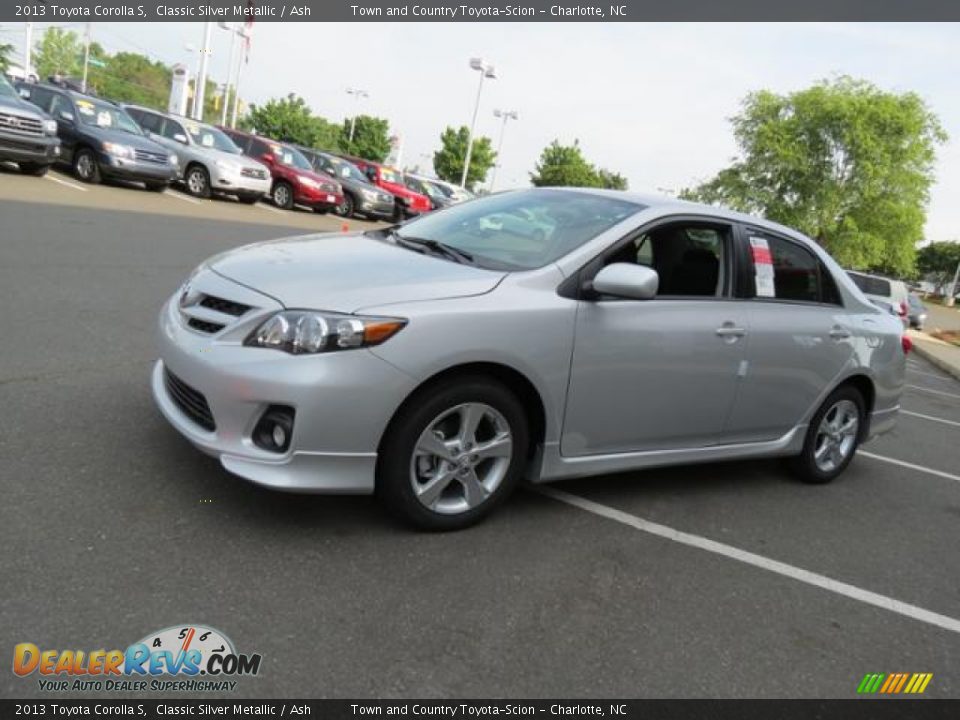 2013 Toyota Corolla S Classic Silver Metallic / Ash Photo #3