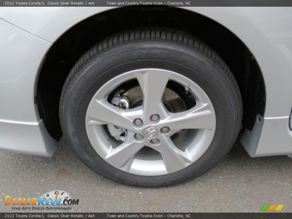 2013 Toyota Corolla S Classic Silver Metallic / Ash Photo #4