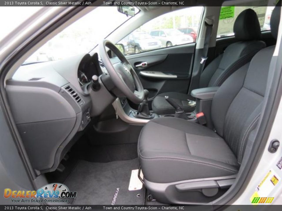 2013 Toyota Corolla S Classic Silver Metallic / Ash Photo #8