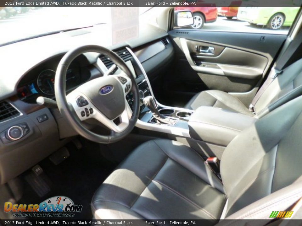 2013 Ford Edge Limited AWD Tuxedo Black Metallic / Charcoal Black Photo #16