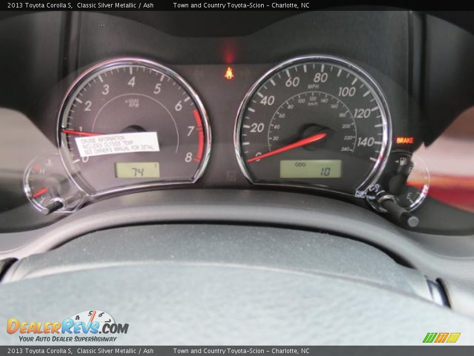 2013 Toyota Corolla S Classic Silver Metallic / Ash Photo #11