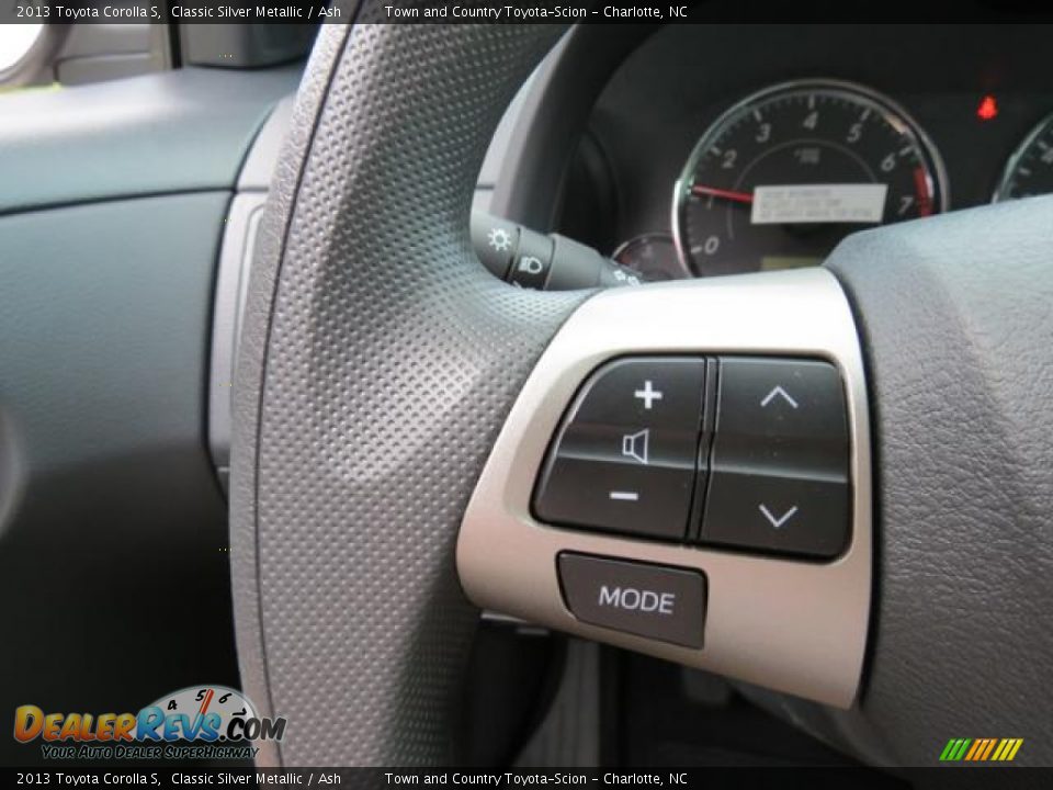 2013 Toyota Corolla S Classic Silver Metallic / Ash Photo #14