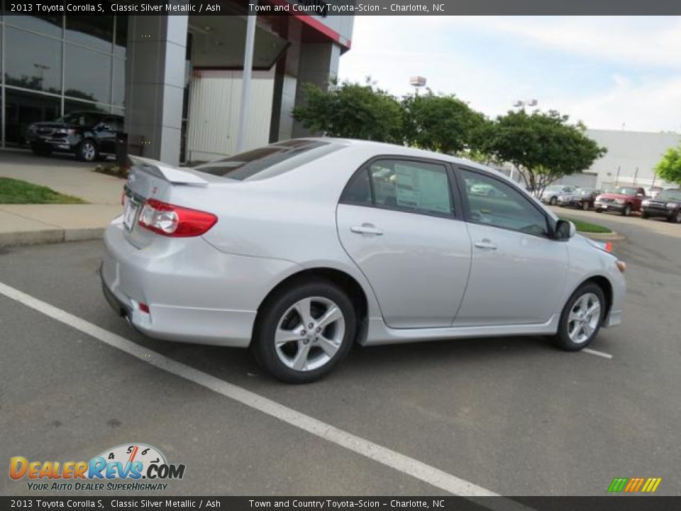 2013 Toyota Corolla S Classic Silver Metallic / Ash Photo #17