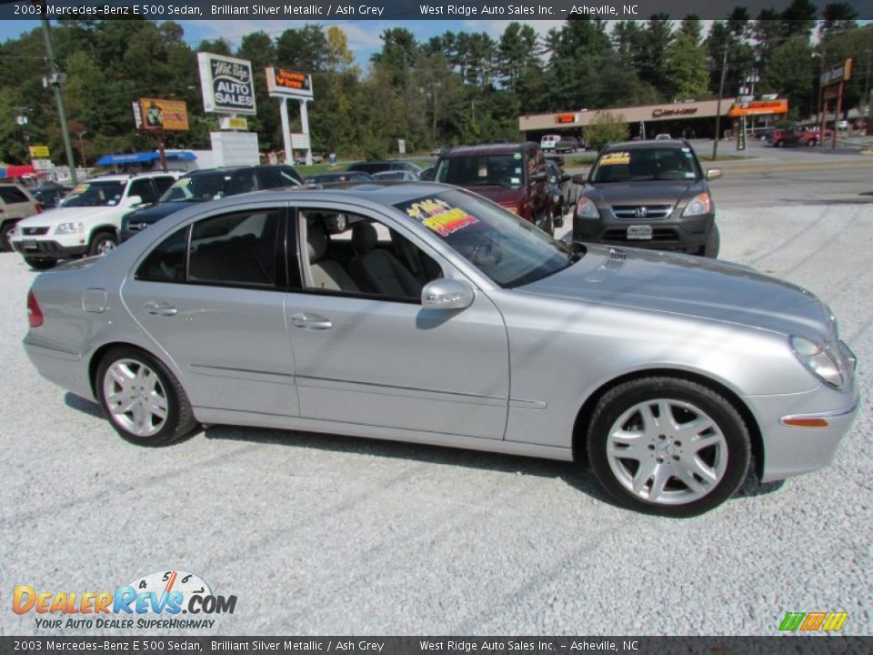 2003 Mercedes-Benz E 500 Sedan Brilliant Silver Metallic / Ash Grey Photo #2