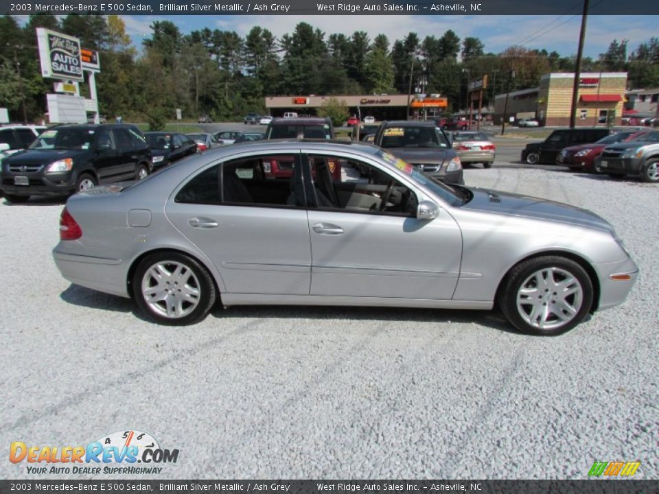 2003 Mercedes-Benz E 500 Sedan Brilliant Silver Metallic / Ash Grey Photo #3