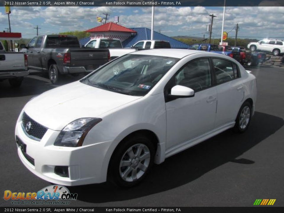 2012 Nissan Sentra 2.0 SR Aspen White / Charcoal Photo #1