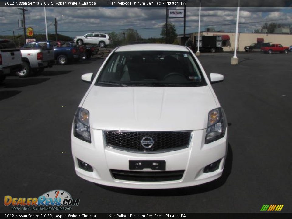 2012 Nissan Sentra 2.0 SR Aspen White / Charcoal Photo #2