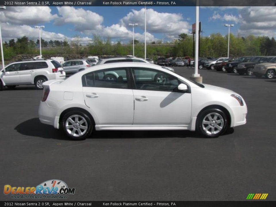 2012 Nissan Sentra 2.0 SR Aspen White / Charcoal Photo #4
