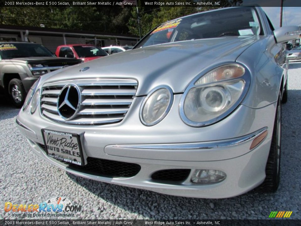 2003 Mercedes-Benz E 500 Sedan Brilliant Silver Metallic / Ash Grey Photo #8