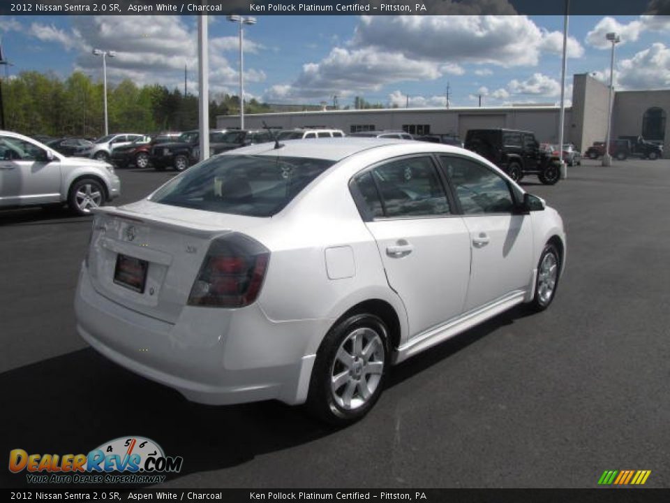 2012 Nissan Sentra 2.0 SR Aspen White / Charcoal Photo #5