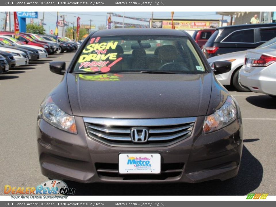 2011 Honda Accord LX Sedan Dark Amber Metallic / Ivory Photo #2