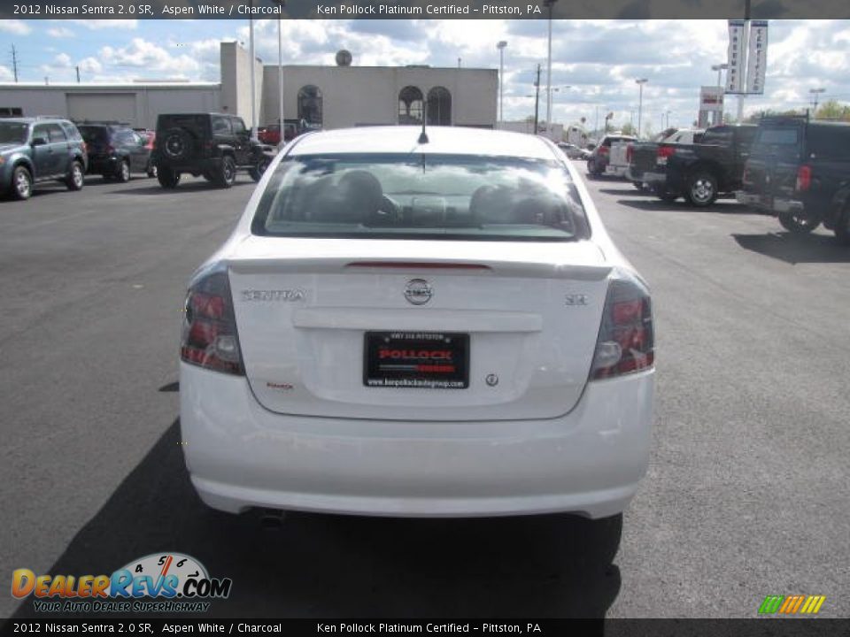 2012 Nissan Sentra 2.0 SR Aspen White / Charcoal Photo #6