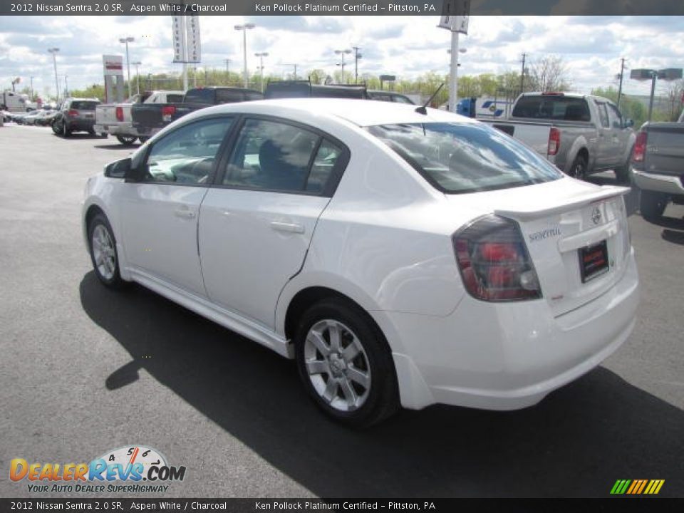 2012 Nissan Sentra 2.0 SR Aspen White / Charcoal Photo #7