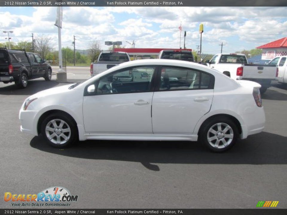2012 Nissan Sentra 2.0 SR Aspen White / Charcoal Photo #8