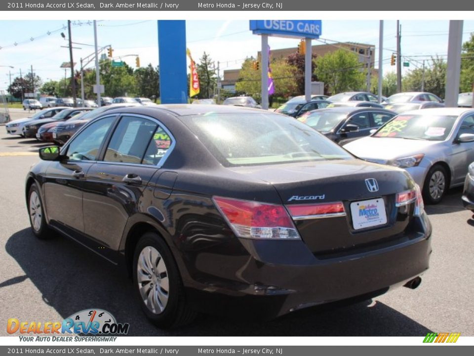 2011 Honda Accord LX Sedan Dark Amber Metallic / Ivory Photo #6