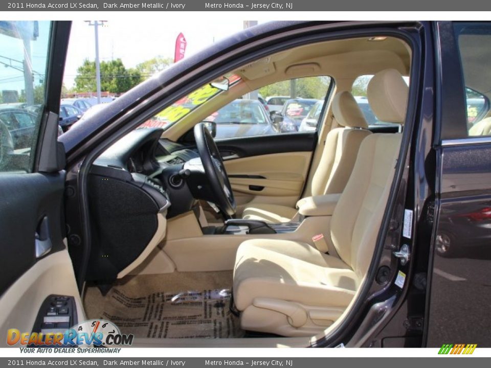 2011 Honda Accord LX Sedan Dark Amber Metallic / Ivory Photo #8