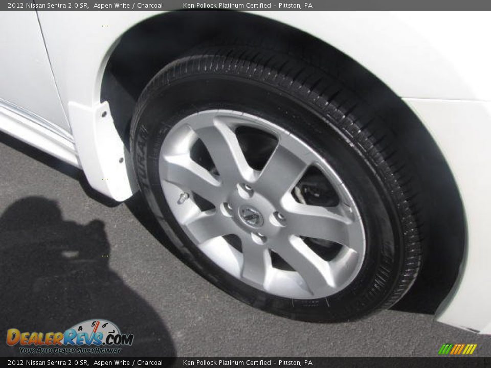 2012 Nissan Sentra 2.0 SR Aspen White / Charcoal Photo #14