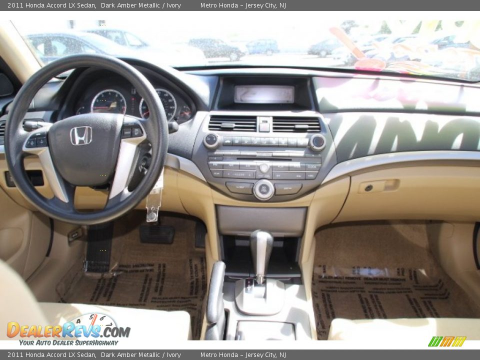 2011 Honda Accord LX Sedan Dark Amber Metallic / Ivory Photo #10