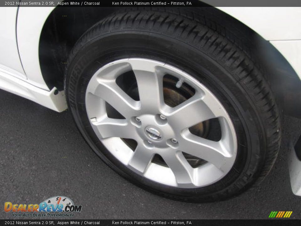 2012 Nissan Sentra 2.0 SR Aspen White / Charcoal Photo #16