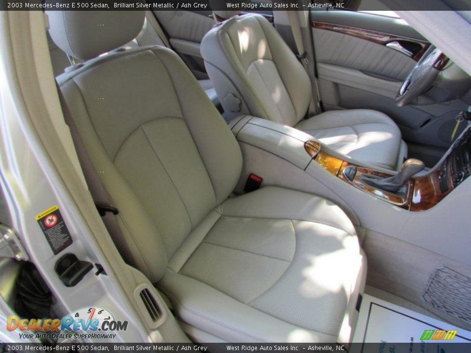 2003 Mercedes-Benz E 500 Sedan Brilliant Silver Metallic / Ash Grey Photo #19