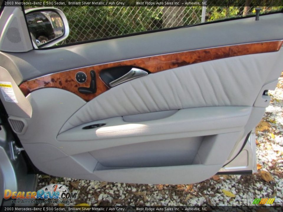 2003 Mercedes-Benz E 500 Sedan Brilliant Silver Metallic / Ash Grey Photo #21