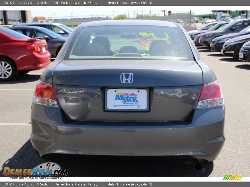 2010 Honda Accord LX Sedan Polished Metal Metallic / Gray Photo #5
