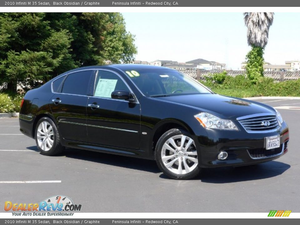 2010 Infiniti M 35 Sedan Black Obsidian / Graphite Photo #1