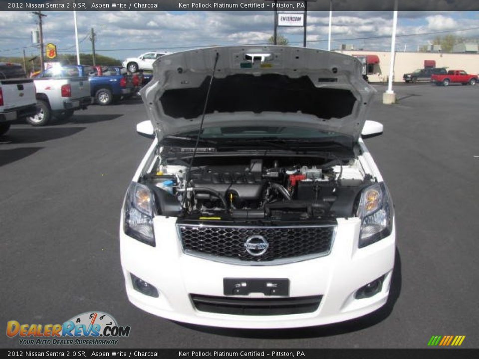 2012 Nissan Sentra 2.0 SR Aspen White / Charcoal Photo #27