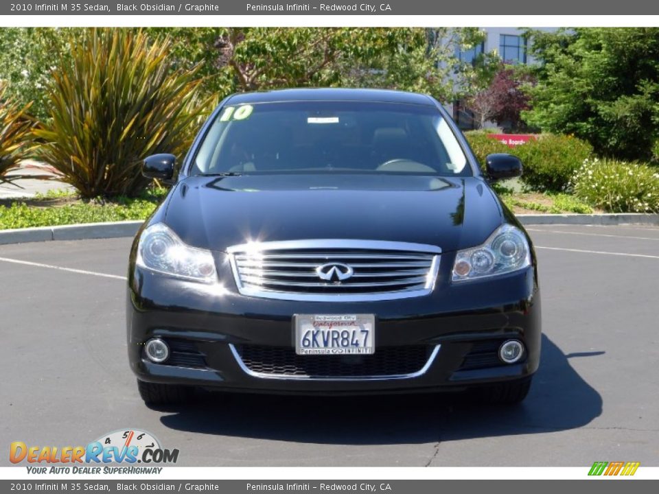 2010 Infiniti M 35 Sedan Black Obsidian / Graphite Photo #2