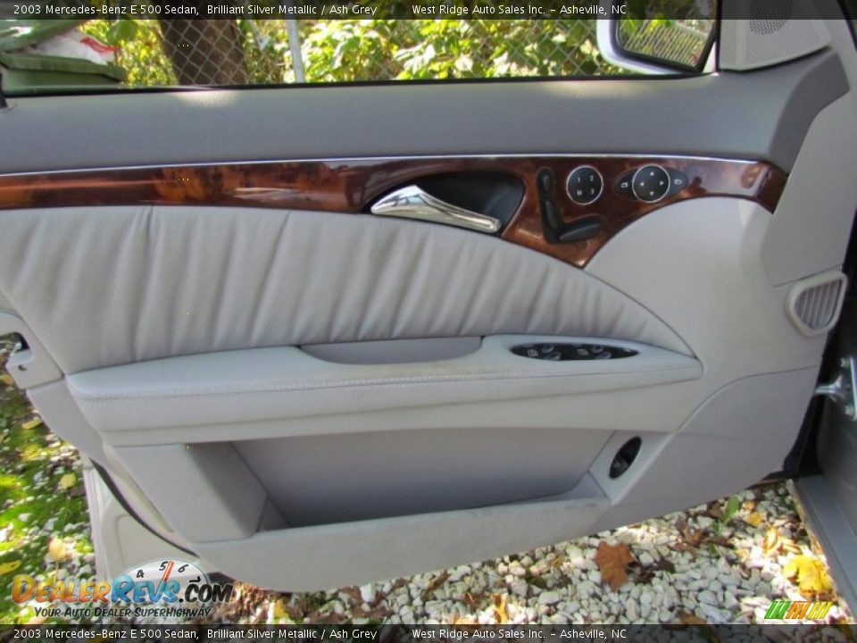 2003 Mercedes-Benz E 500 Sedan Brilliant Silver Metallic / Ash Grey Photo #27