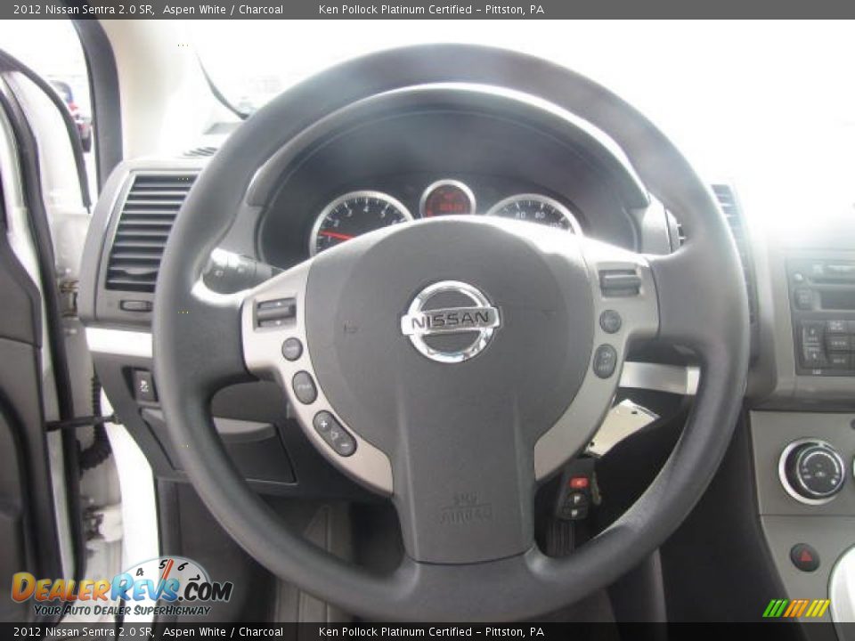 2012 Nissan Sentra 2.0 SR Aspen White / Charcoal Photo #29
