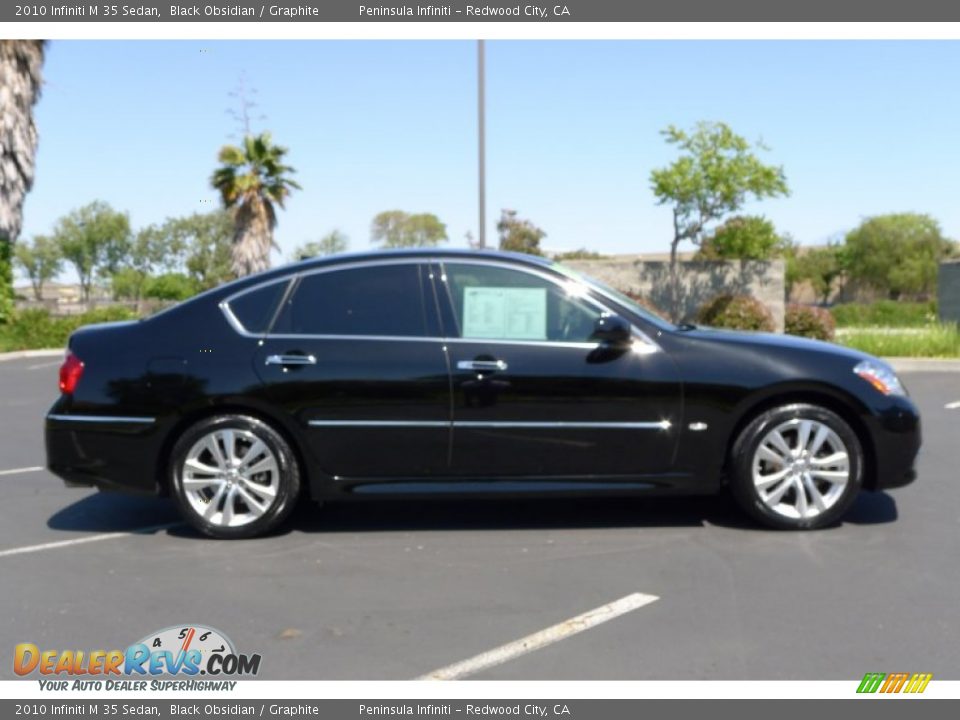 2010 Infiniti M 35 Sedan Black Obsidian / Graphite Photo #3