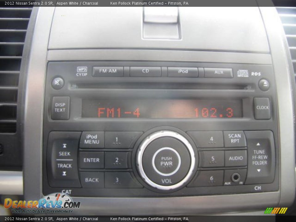 2012 Nissan Sentra 2.0 SR Aspen White / Charcoal Photo #30