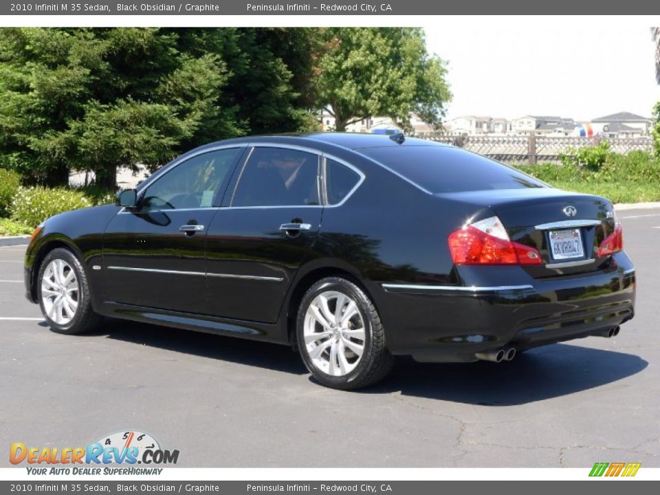2010 Infiniti M 35 Sedan Black Obsidian / Graphite Photo #5