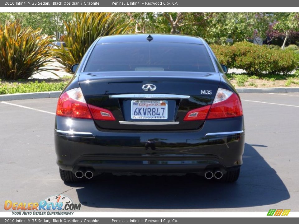 2010 Infiniti M 35 Sedan Black Obsidian / Graphite Photo #6
