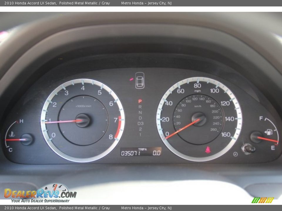 2010 Honda Accord LX Sedan Polished Metal Metallic / Gray Photo #13