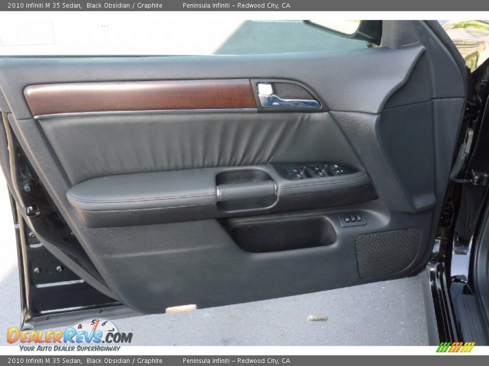 2010 Infiniti M 35 Sedan Black Obsidian / Graphite Photo #7