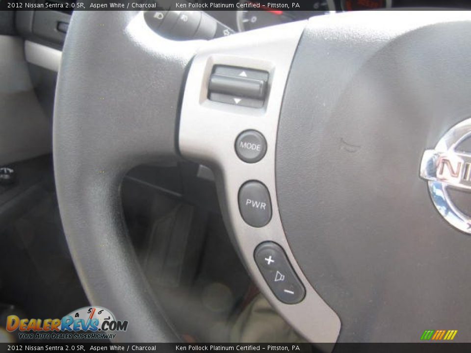 2012 Nissan Sentra 2.0 SR Aspen White / Charcoal Photo #35