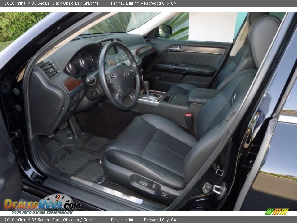Graphite Interior - 2010 Infiniti M 35 Sedan Photo #8