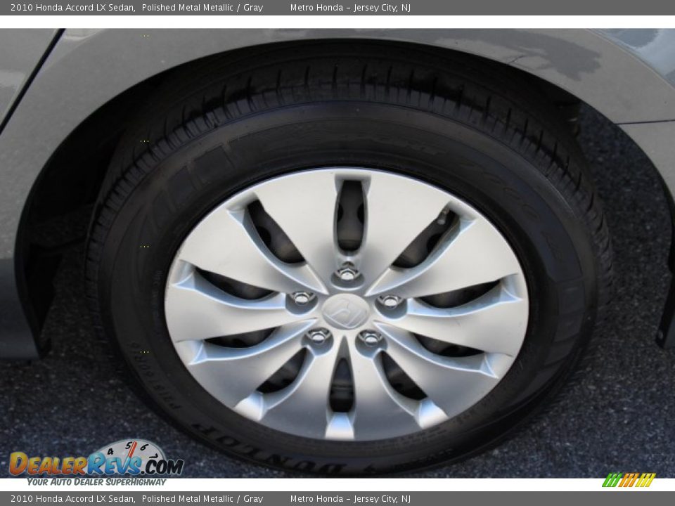 2010 Honda Accord LX Sedan Polished Metal Metallic / Gray Photo #15