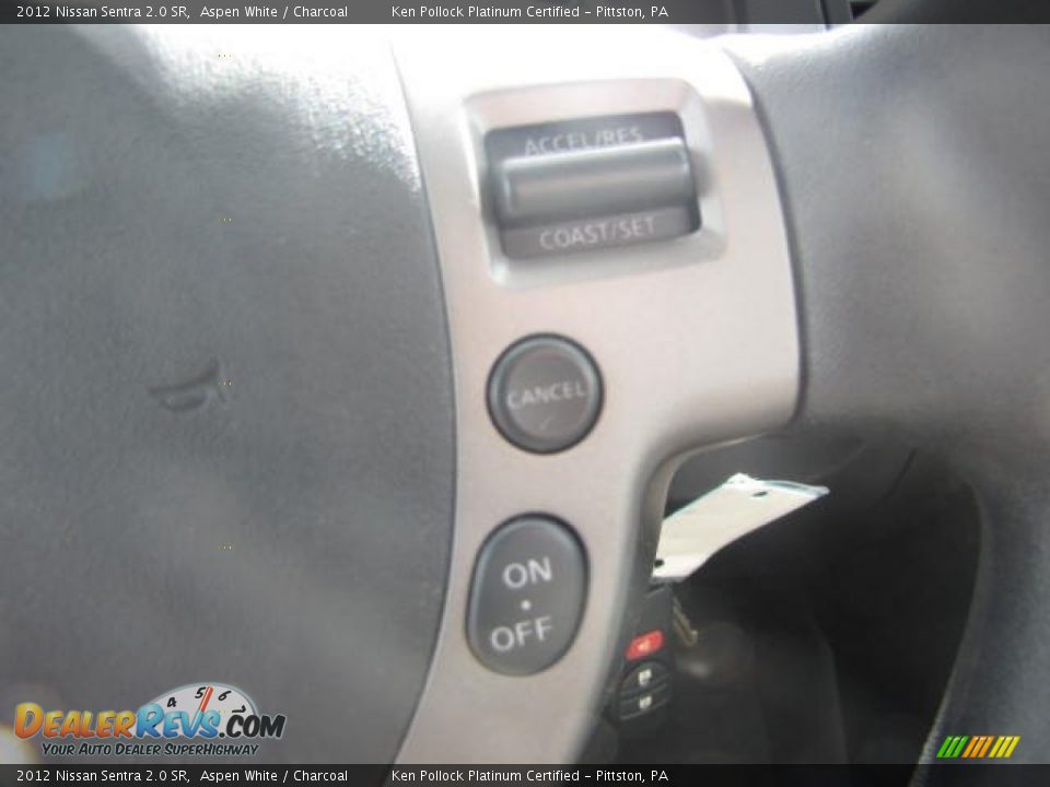 2012 Nissan Sentra 2.0 SR Aspen White / Charcoal Photo #36