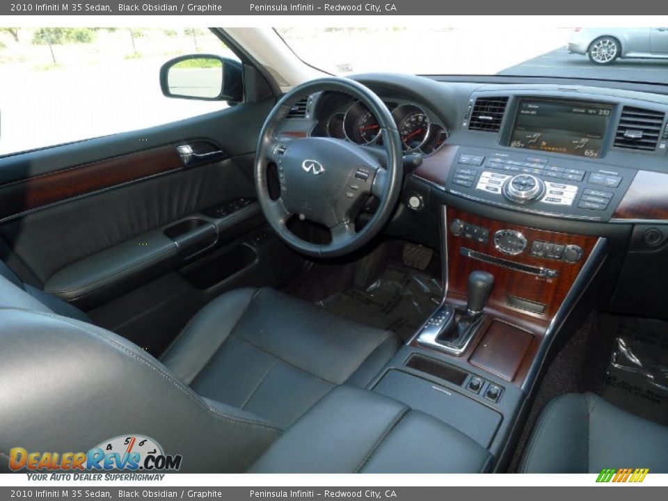 2010 Infiniti M 35 Sedan Black Obsidian / Graphite Photo #11